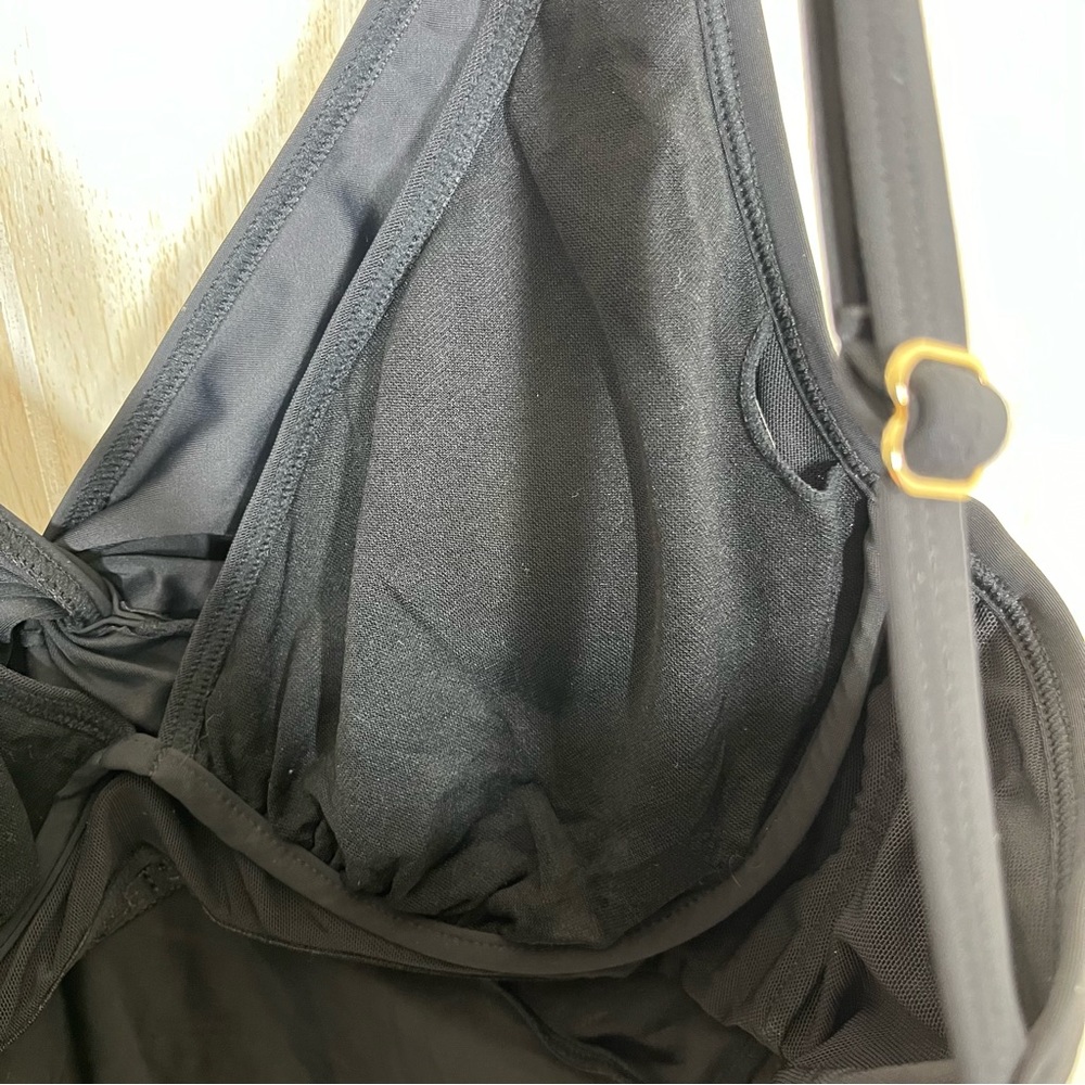 Soft Surroundings Sunsets Black Swim Top - Picture 5 of 6